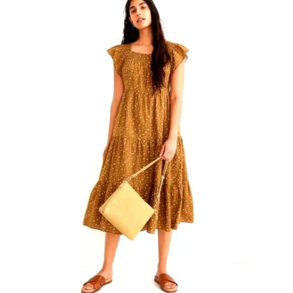 Madewell Dresses & Skirts - Madewell Ruffle Tiered Sleeveless Dress Sz Small